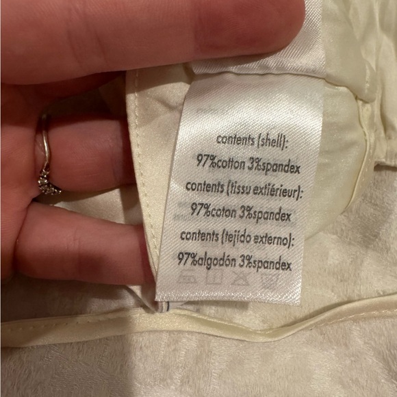 DANIELLE BERNSTEIN HIGH NECK STRETCH CHARMEUSE HALTER TOP white - Picture 5 of 6